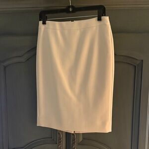 J. Crew Classic Winter White Wool Pencil Skirt
